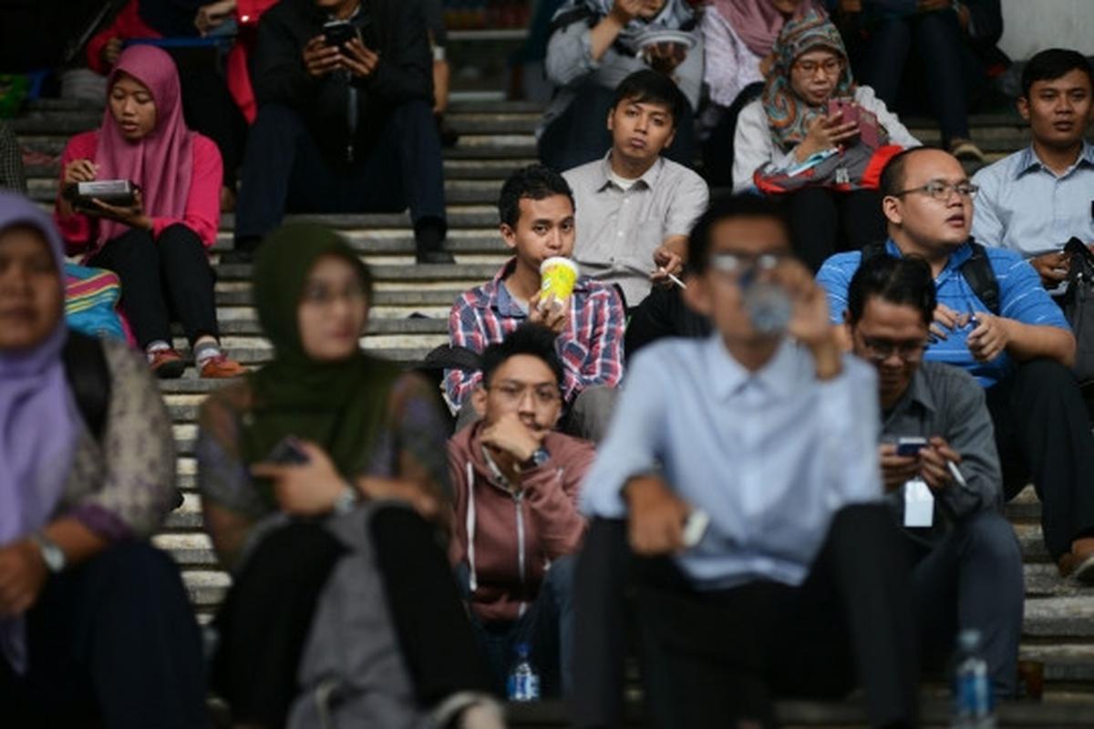 Geliat pencari kerja serbu Job For Career 2015