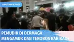 Kecewa pada pelayanan ASDP Merak, para pemudik di Dermaga Eksekutif mengamuk hingga membuka barier untuk menerobos masuk antrean. Ratusan pengemudi pun kompak menyalakan klakson mobil, buat suasana jadi gaduh.