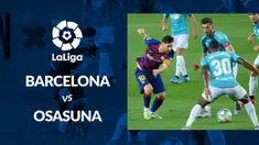 Berita motion grafis statistik La Liga 2019-2020 pekan ke-37. Barcelona kalah dari Osasuna di Camp Nou.