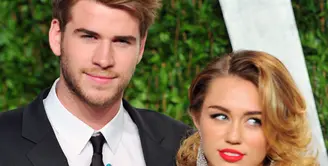 Kedua pasangan selebriti Miley Cyrus dan Liam Hemsworth memang sering diterpa gosip dan rumor mereka akan pisah dan batal menikah. (AFP/Bintang.com)