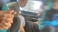 Viral di media sosial, video pelecehan seksual yang menimpa seorang siswi SMP yang tengah menumpang angkutan umum di Tangerang. (Istimewa)