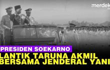 VIDEO: Momen Gagahnya Soekarno Lantik Taruna Akmil, Ada Jenderal Ahmad Yani