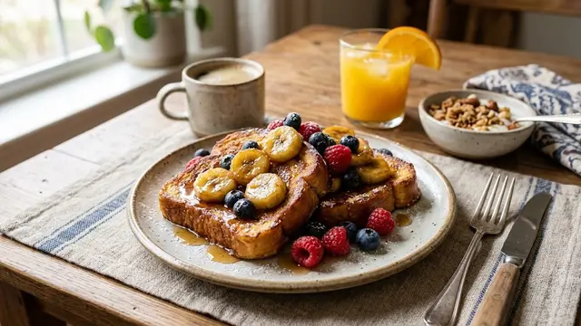Resep French Toast Banana/AI Generated