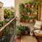 7 Desain Balkon Sempit dengan Rak Tanaman dan Bangku Lipat, Sulap Ruang Kecil Jadi Tempat Nyaman