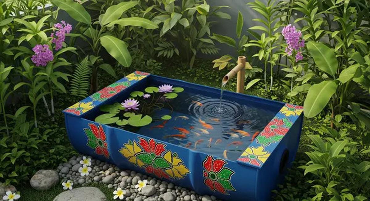 8 Model Kolam Ikan dari Drum Bekas, Bentuknya Sederhana tapi Unik