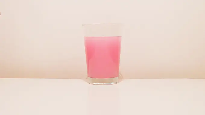 Ilustrasi minuman pink jus jambu