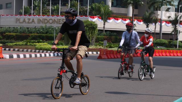 FOTO: Mulai Hari Ini, 32 Kawasan Khusus Pesepeda di Jakarta Ditiadakan