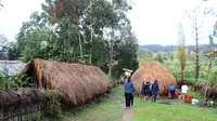 Honai di Desa Auktama, Wamena, Papua (Foto: Liputan6.com/Fitri Haryanti Harsono)