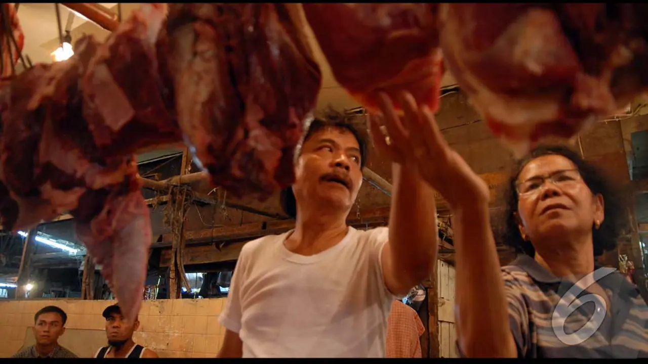 Daging Sapi di Pasar Minggu Terus Merangkak Naik