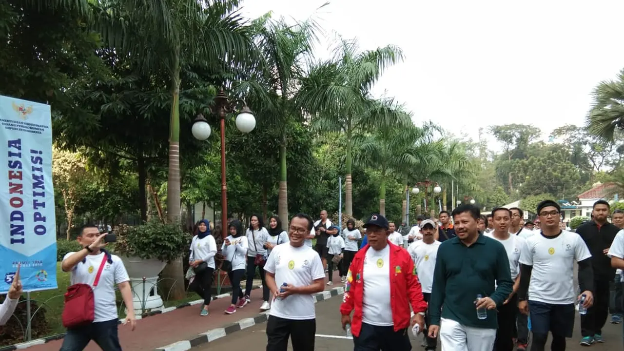 Menteri Koordinator Bidang Perekonomian Darmin Nasution saat perayaan HUT ke-52 Kemenko Perekonomian. Foto: Dok Merdeka.com/Yayu Agustini Rahayu