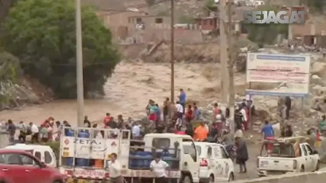 SEJAGAT: Korban Banjir Badang di Peru Terus Meningkat