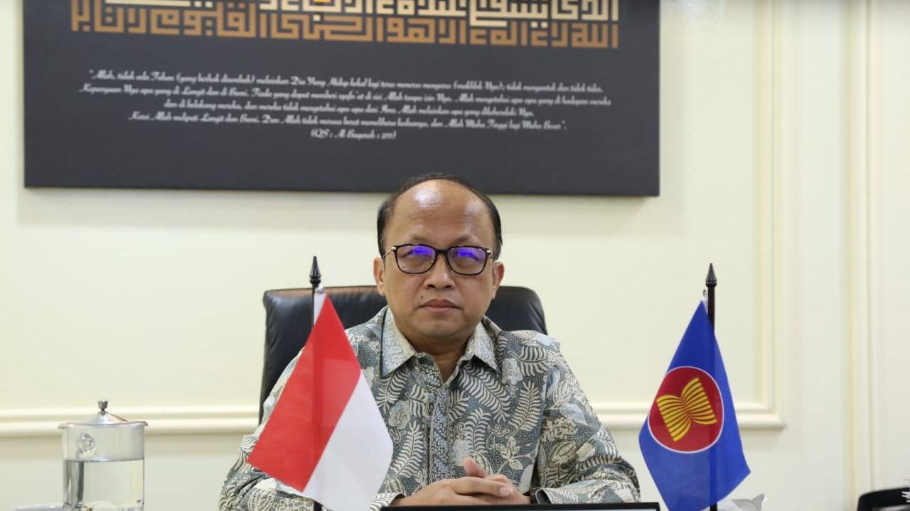 Sekjen Kementerian Ketenagakerjaan sekaligus SLOM Chair ASEAN, Anwar Sanusi. (Dok Kemnaker)