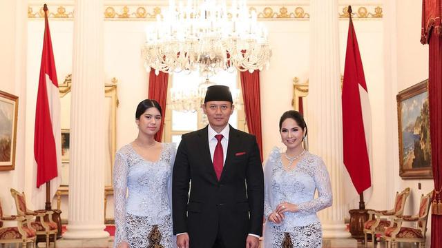 6 Potret Annisa Pohan Pakai Kebaya ketika Dampingi AHY, Aura Makin Terpancar