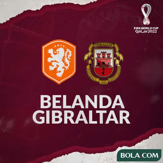 Kualifikasi Piala Dunia - Belanda Vs Gibraltar
