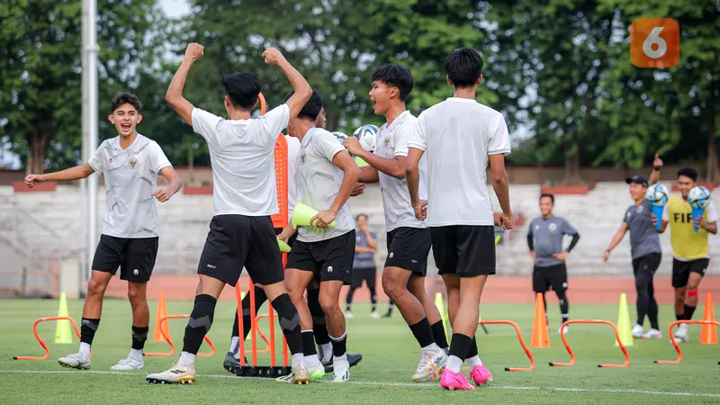 Foto: Timnas Indonesia U-17 Lahap Latihan Penuh Konsentrasi Jelang Laga Penentuan di Piala Dunia U-17 2023