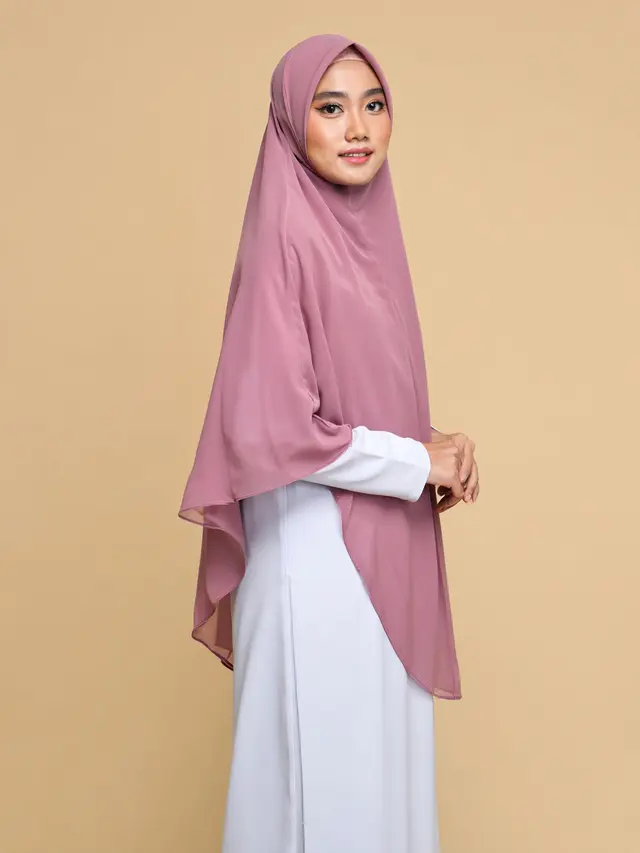 Gamis Syar'i Kombinasi 2 Warna Elegan