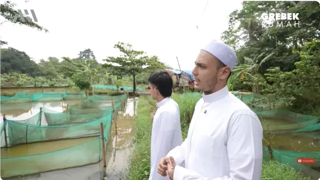 6 Potret Halaman Belakang Rumah Habib Hasan, Ada Kebun Cabai dan Ternak Ikan