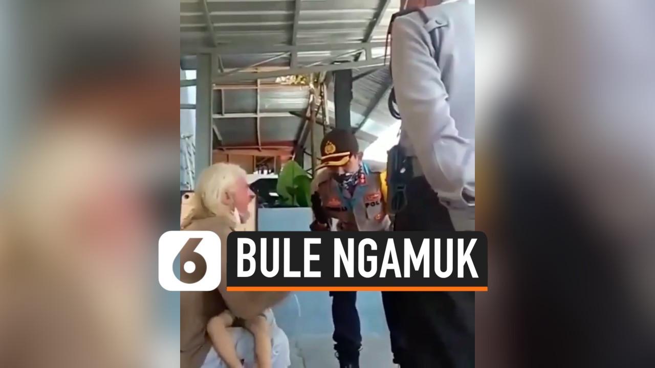 VIDEO: Bule Kanada Ngamuk Diminta Karantina di Magelang