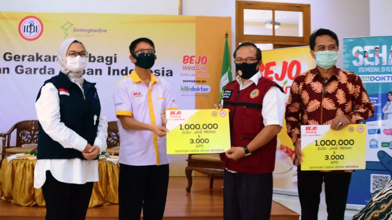 Dukung Garda Terdepan COVID-19, Bintang Toedjoe Luncurkan Produk Khusus dengan Formula Susu Jahe Merah