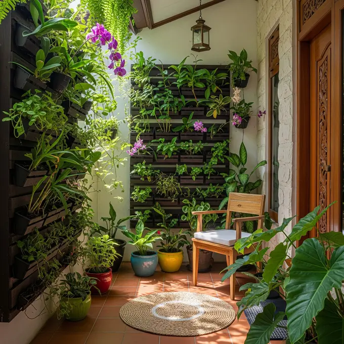 9 Model Teras Rumah Sempit Tapi Tampil Asri dengan Tanaman