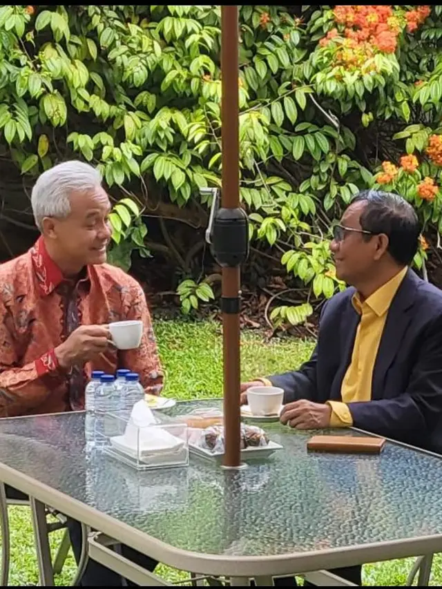 Ganjar Pranowo dan Mahfud MD. (Foto: Dok. Instagram @ananghijau)