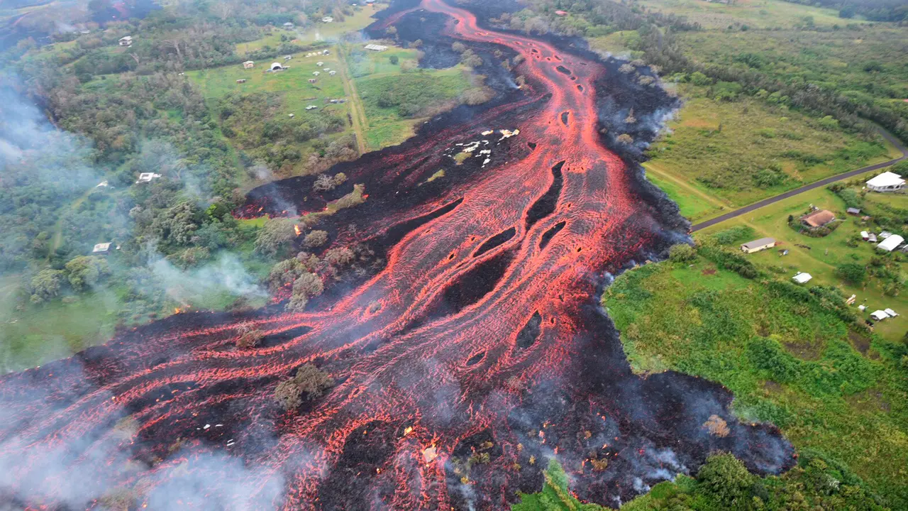 Penampakan Lava Gunung Kilauea