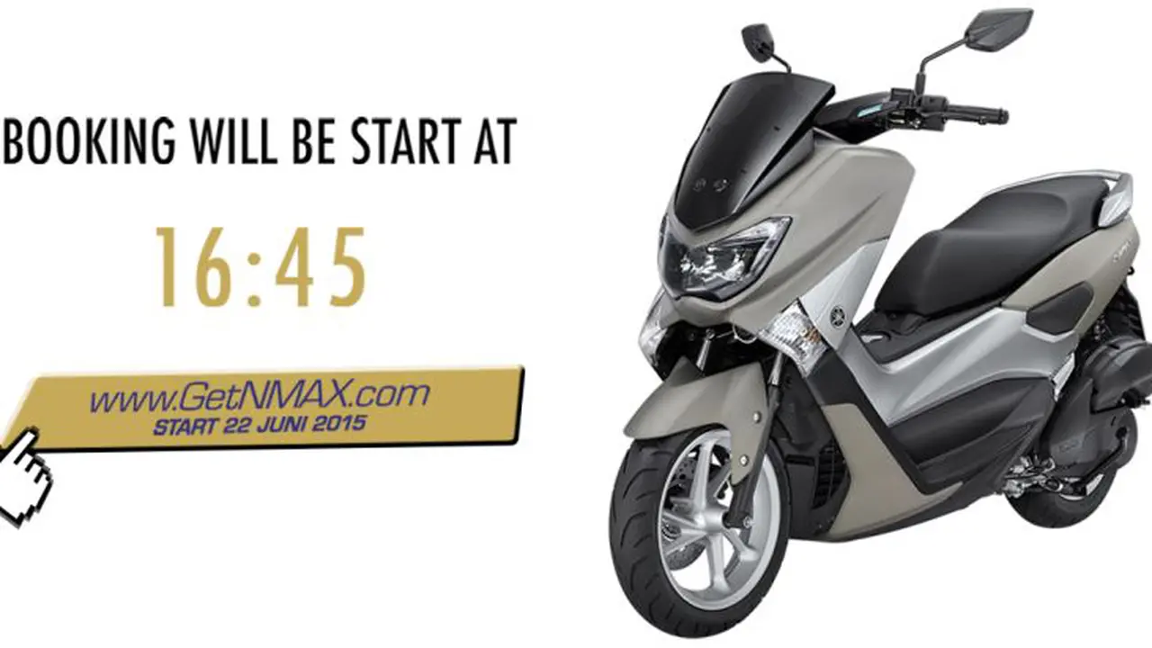 Booking Online Yamaha NMax Non-ABS Mulai 16.45 Wib