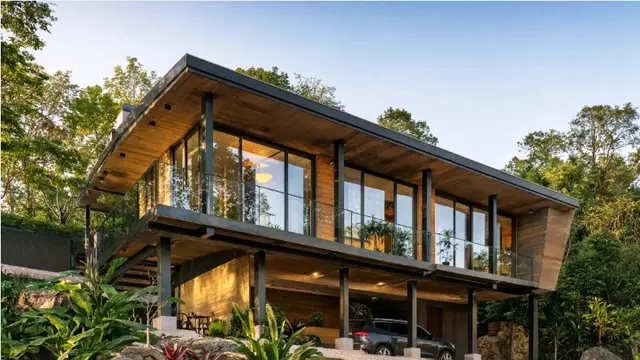 Model Rumah yang Cocok Dibangun di Lahan Menurun (AI)