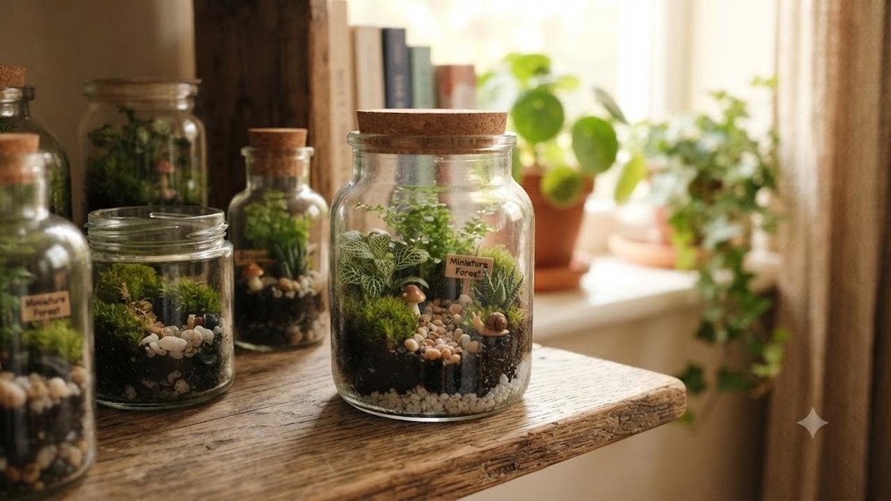 Terrarium Mini yang Estetik (AI Generated)