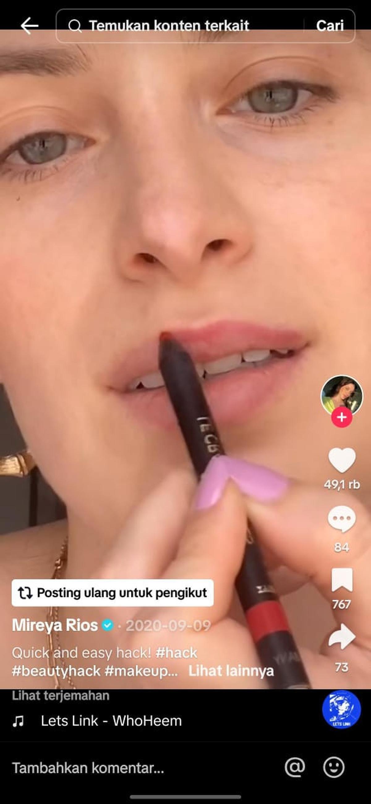 Mengatasi Lip Liner Kering dengan Face Oil