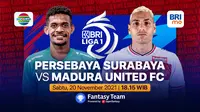 Jadwal pertandingan BRI Liga 1 : Persebaya Surabaya vs Madura United FC