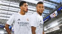 Real Madrid - Ilustrasi Jude Bellingham dan Kylian Mbappe (Bola.com/Adreanus Titus)