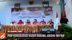 Usai konsolidasi, safari politik dilanjutkan Hasto dan Djarot Saiful Hidayat dengan menemui puluhan ibu-ibu di salah satu halaman pertokoan di Deli Serdang.