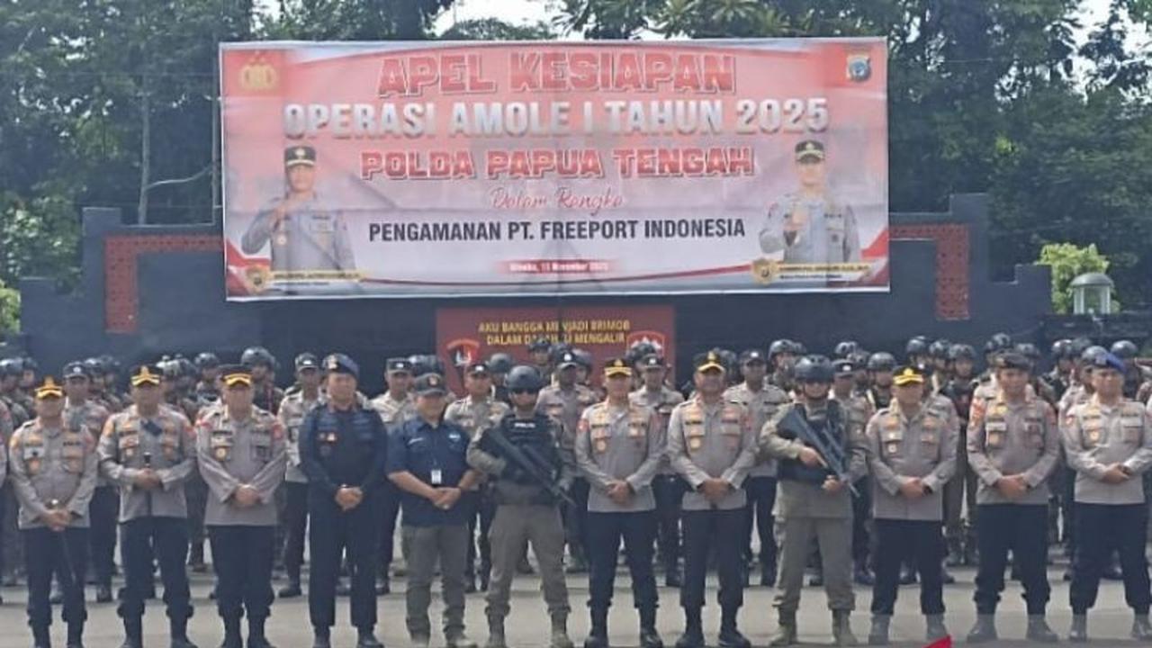 758 Personel Polri Amankan Obvitnas PT Freeport di Mimika Selama 6 Bulan