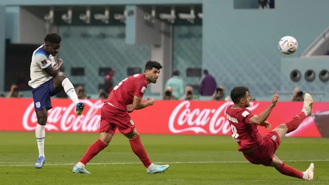 Foto: Aksi Berkelas Timnas Inggris Sukses Hancurkan Iran di Laga Pembuka Grup B Piala Dunia 2022