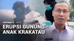 Erupsi Gunung Anak Krakatau terus meningkat, dalam 3 hari terakhir. Kondisi ini membuat empat kecamatan di Lampung Selatan, dilanda hujan abu.