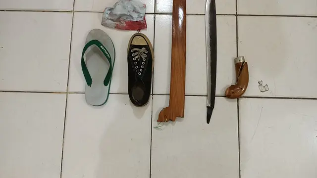 Barang bukti penganiayaan di Nunukan Kaltara