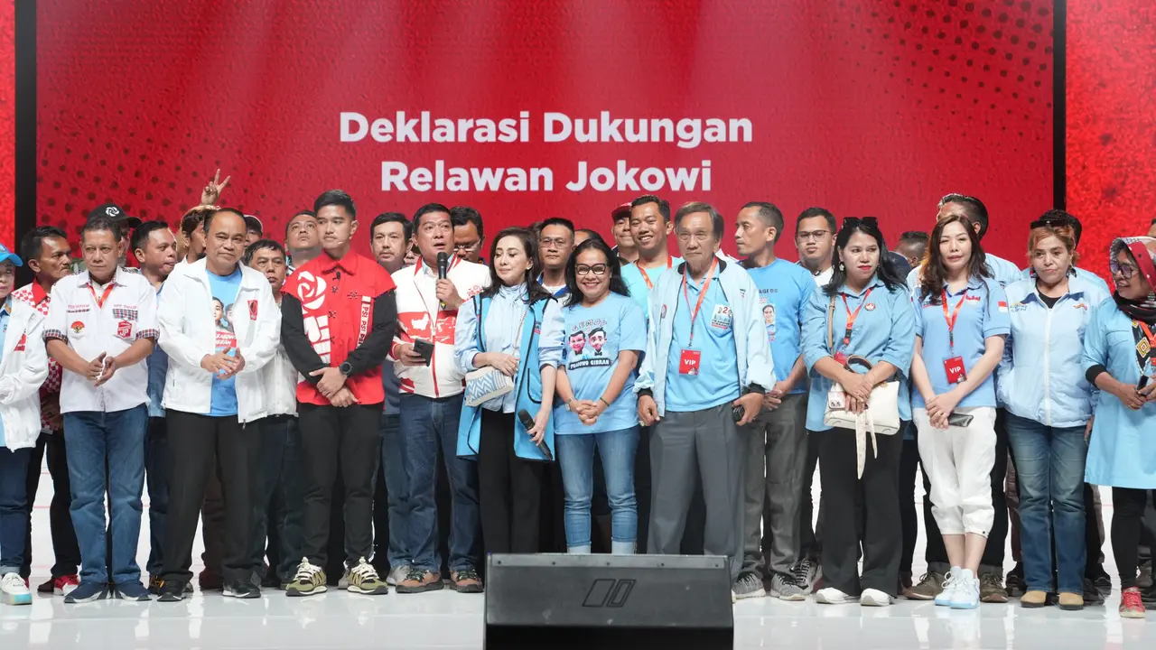 Sejumlah Organisasi relawan Jokowi memberikan mendeklarasikan dukungan kepada Partai Solidaritas Indonesia (PSI).