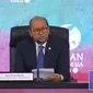 Wakil Menteri BUMN Rosan Perkasa Roeslani dalam Konferensi Pers AIPF 2023, di JCC Senayan, Jakarta, Rabu (6/9/2023). (Arief/Liputan6.com)