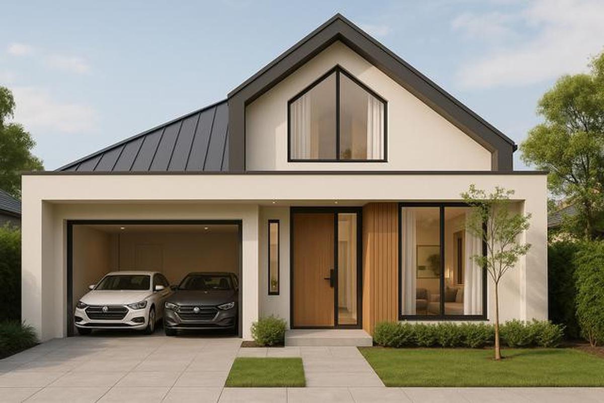8 Inspirasi Desain Rumah 6x12 dengan Garasi 2 Mobil, Ide Hunian Menarik 2025