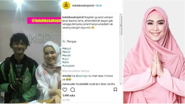 Sopir tak lupa mengabadikan kebersamaan dengan seleb saat mengantarkannya.
