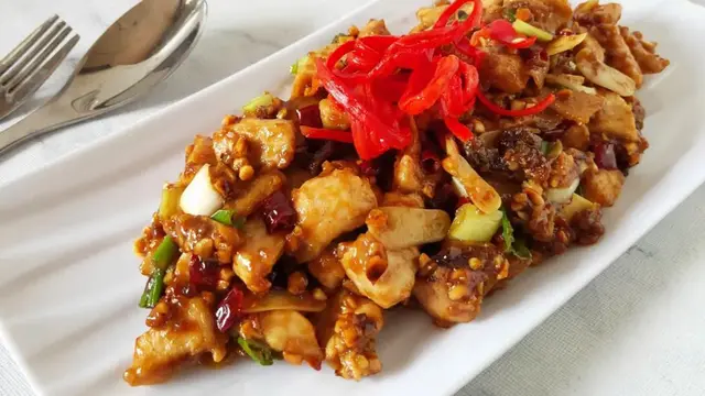 Resep Praktis Ayam Kung Pao dari akun Cookpad @Veni_KM.
