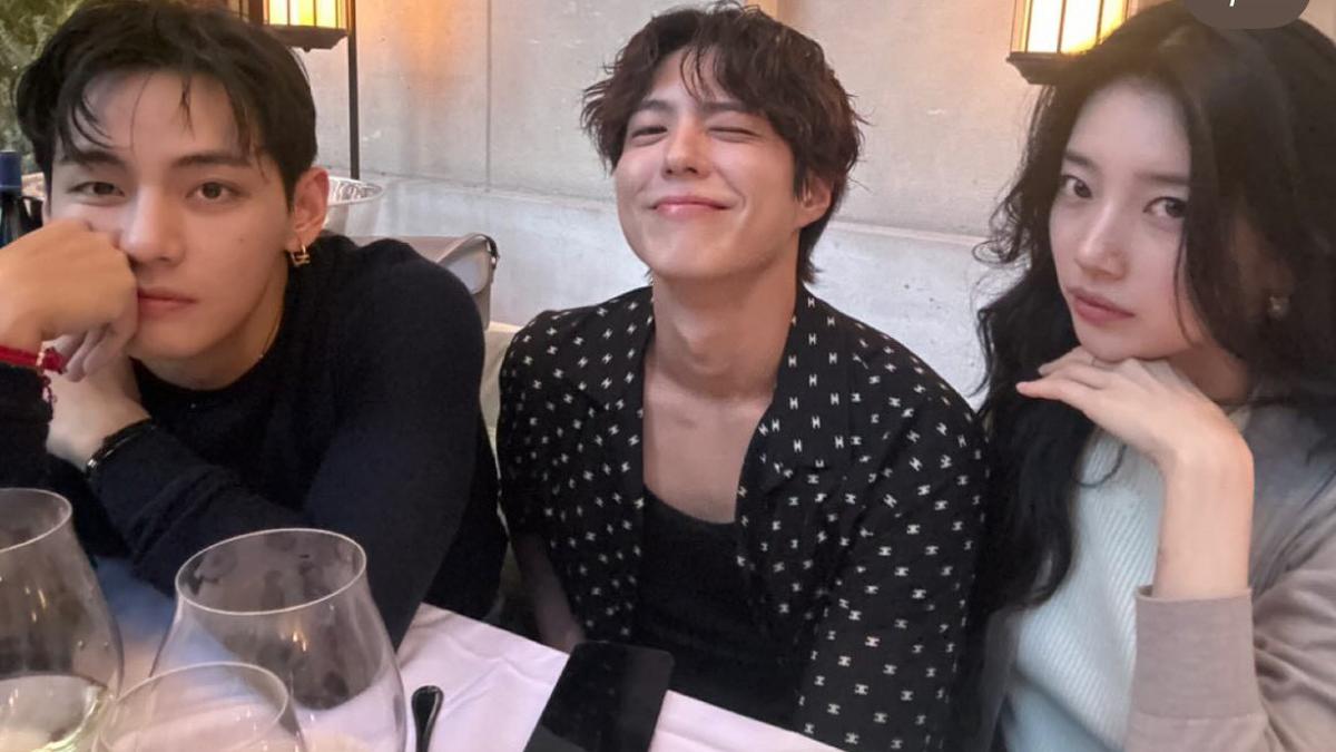 8 OOTD Bae Suzy Selama di Paris Hadir Fashion Show Celine, Diapit Duo Tampan V BTS dan Park Bo Gum
