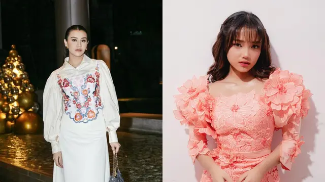 Tak Sengaja Kembaran, Adu Gaya Aaliyah Massaid dan Fuji Utami yang Kenakan Outfit Beraksen Bunga Barengan