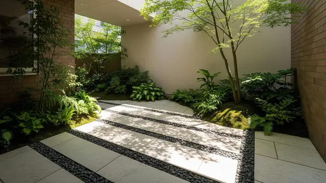 Model Kebun Mini di Halaman Samping Rumah Selebar 1 Meter
