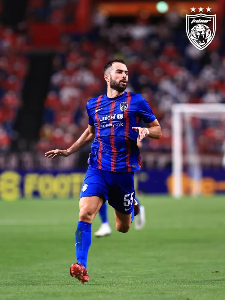 Debut Jordi Amat bersama Johor Darul Ta'zim (JDT) di Liga Champions Asia.