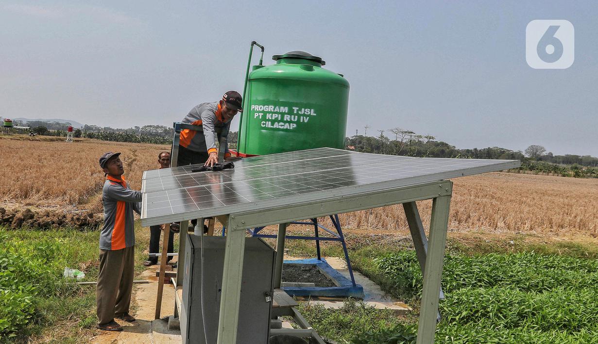 Program Desa Energi Berdikari digagas dalam rangka membangun kemandirian ekonomi berbasis energi bersih dan terbarukan. (Liputan6.com/Angga Yuniar)