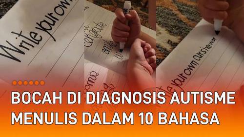 VIDEO: Hebat, Bocah di Diagnosis Autisme Bisa Menulis Dalam 10 Bahasa