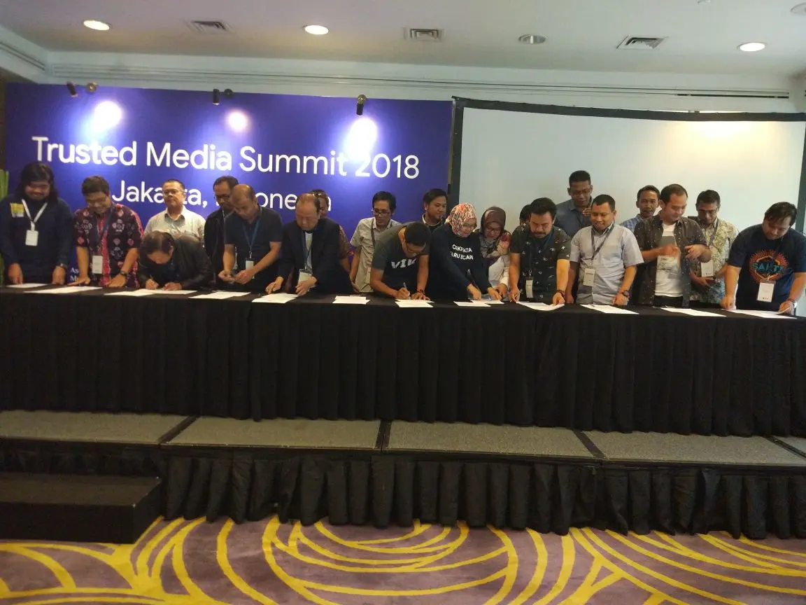 Trusted Media Summit 2018, Momentum Kolaborasi Melawan Hoax (Liputan6.com/Edmiraldo Siregar)