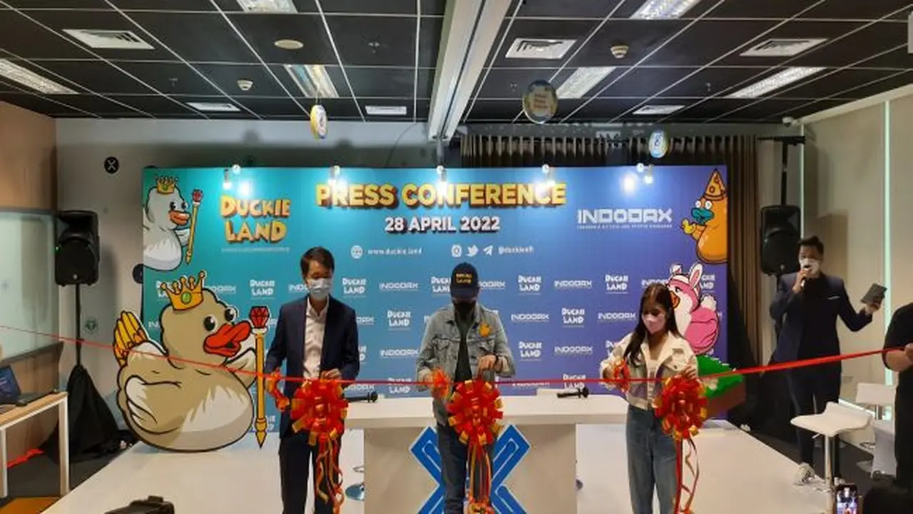 Duckie Land resmi tercatat di Indodax, Kamis (28/4/2022) (Foto: Liputan6.com/Gagas Y.P)
